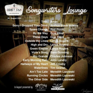 Songwriters Lounge vom 20. August 2025